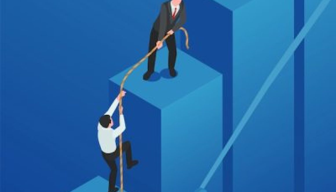 Leadership Pulling Up Composition